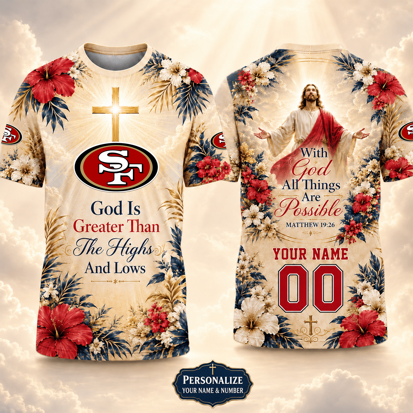 PREMIUM NFL X SF GOD BLEES TO ME Personalized T-Shirt FOR SUMMER HOLIDAY 150626