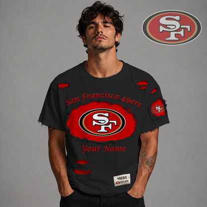 PREMIUM NFL X SF LUXURY CREW-Neck T-Shirt V3 FOR SUMMER HOLIDAY 180626
