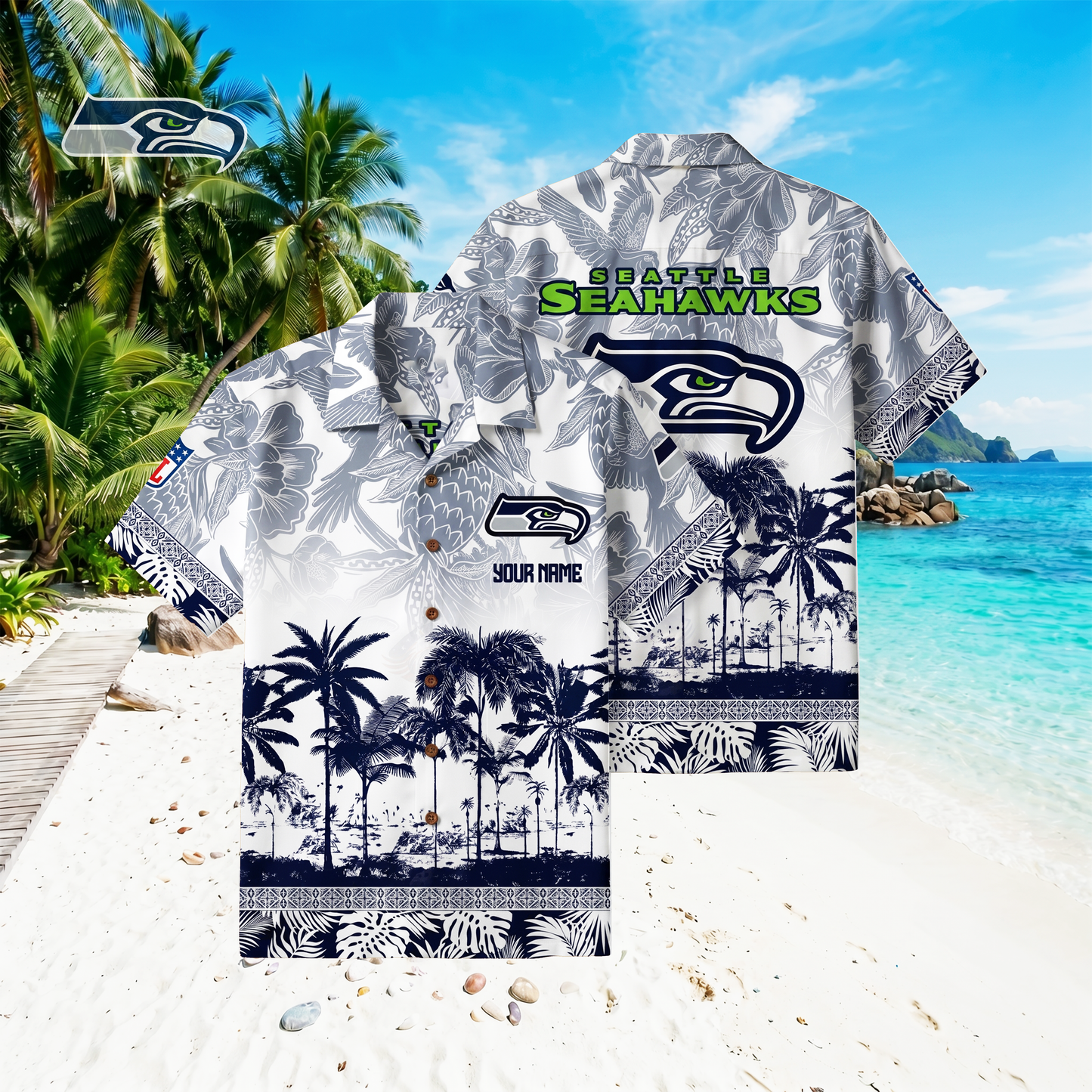 PREMIUM NFL X SS Floral With Parrots Hawaiian Shirt NDT VHM 060526