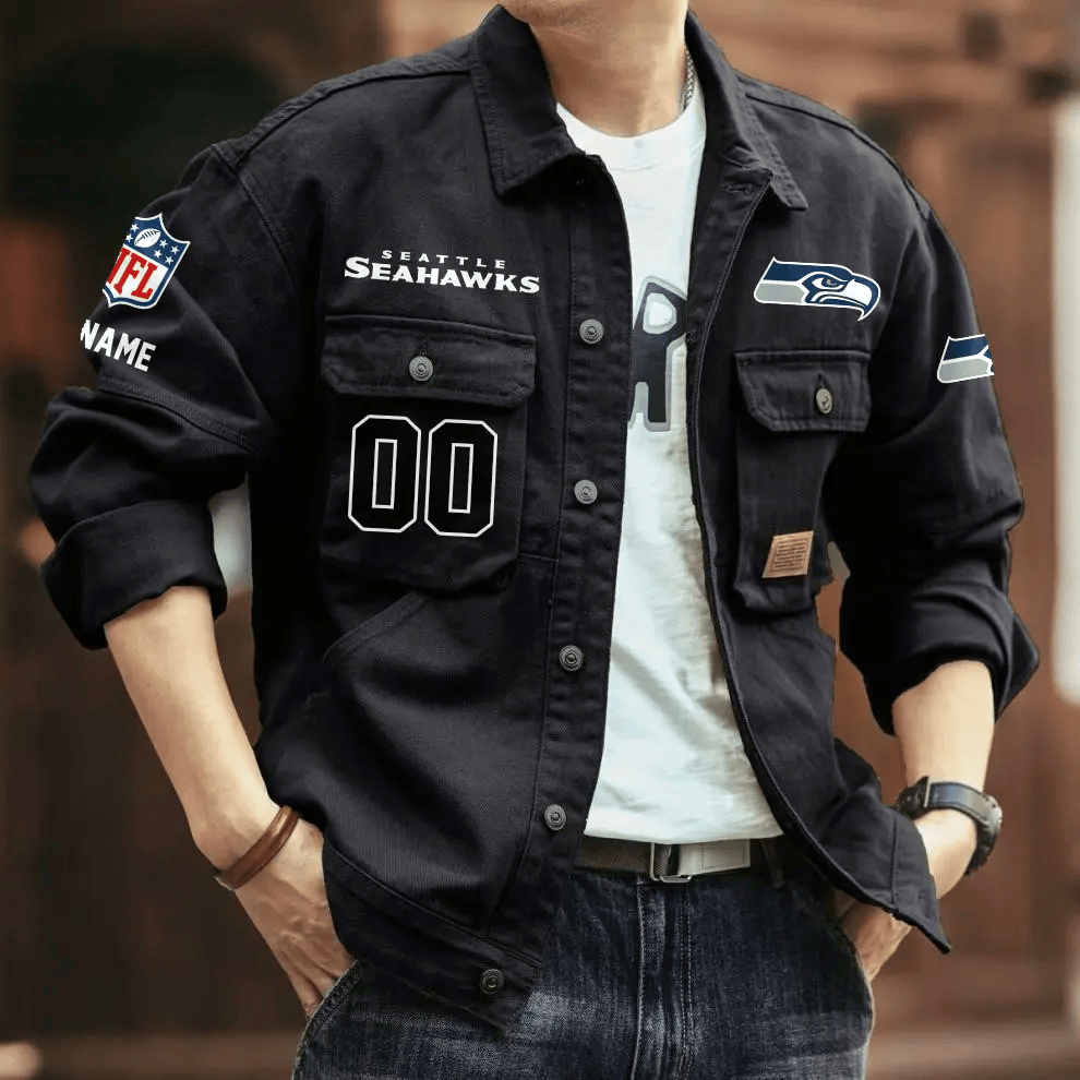 PREMIUM NFL X SS Men's Denim Autumn Jackets NDT VHM 090626
