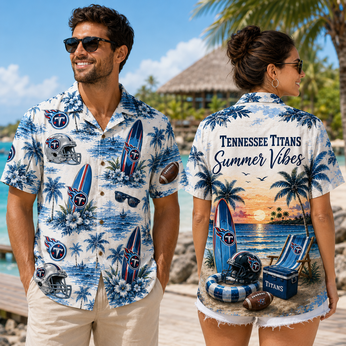 PREMIUM NFL X TEN Summer Vibes Premium Hawaiian Shirt Limited Edition NDT NHM 100626