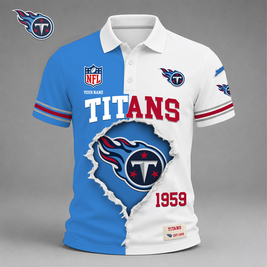 PREMIUM NFL X TT LUXURY V-Neck POLO SHIRT 150626