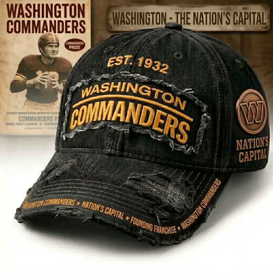 PREMIUM NFL X WAS Denim Washed Custom Name HAT NDT NHM 050526