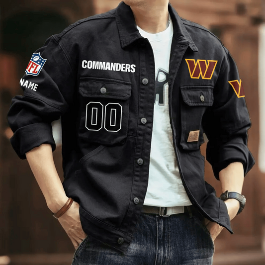 PREMIUM NFL X WC Men's Denim Autumn Jackets NDT VHM 090626