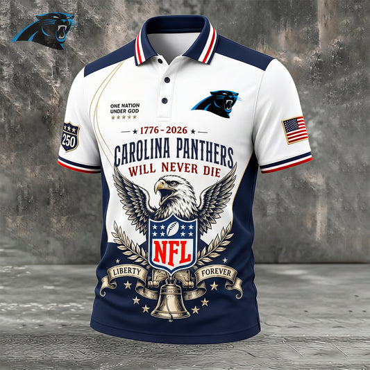 PREMIUM NFL x CAR EXCLUSIVE 250 Years Anniversary Of Freedom POLO SHIRT290626