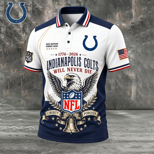 PREMIUM NFL x IND EXCLUSIVE 250 Years Anniversary Of Freedom POLO SHIRT290626