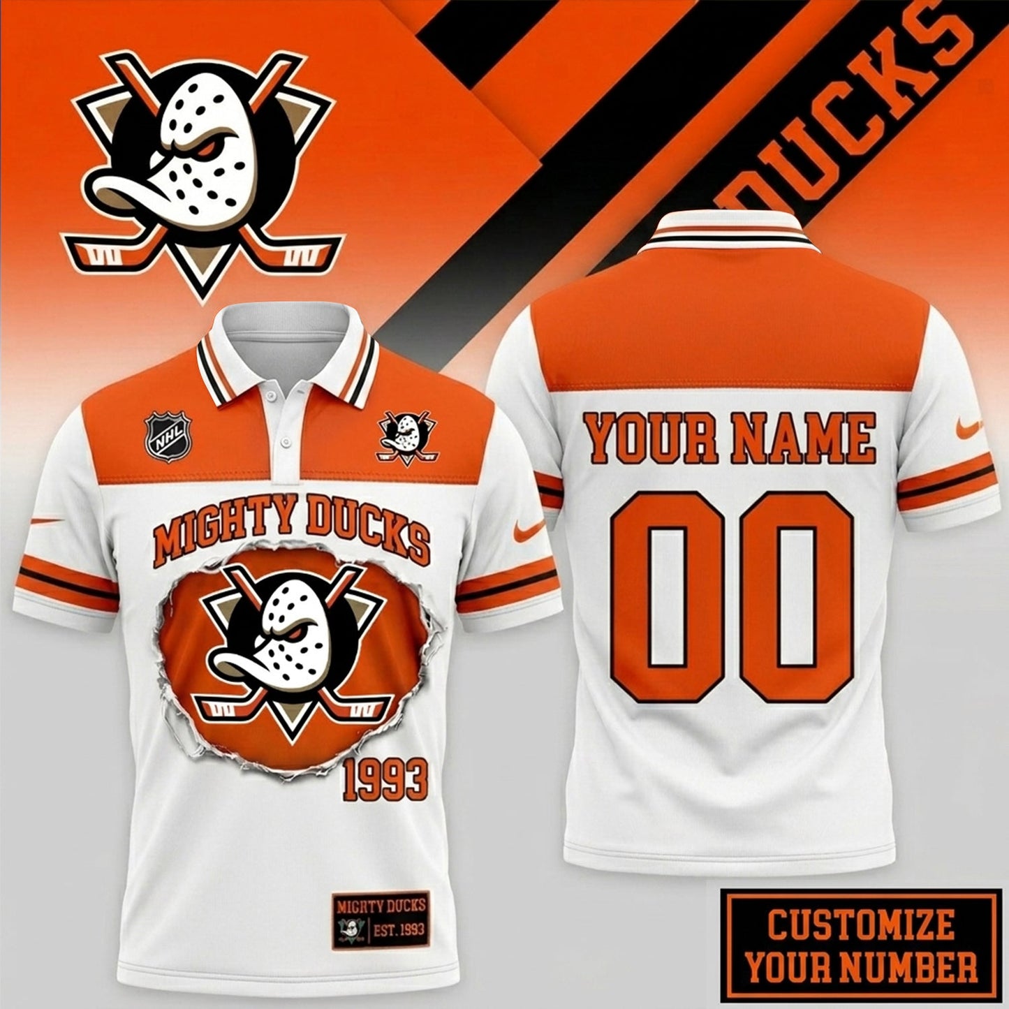 PREMIUM NHL X AD CLASSIC POLO SHIRT LIMITED EDITIONS NDT NHM 010626