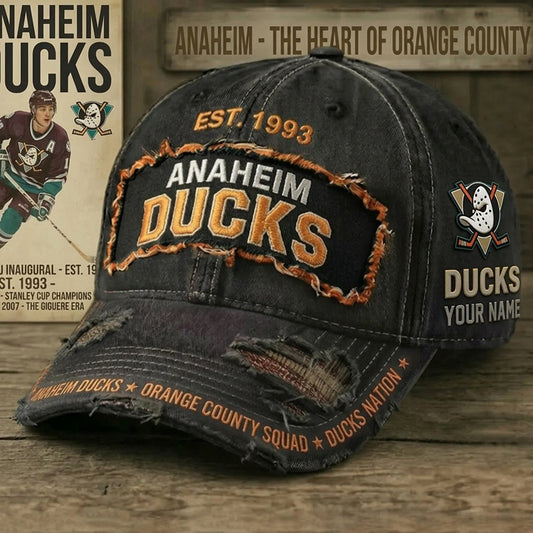 PREMIUM NHL X AD Denim Washed Custom Name HAT NDT NHM 050526