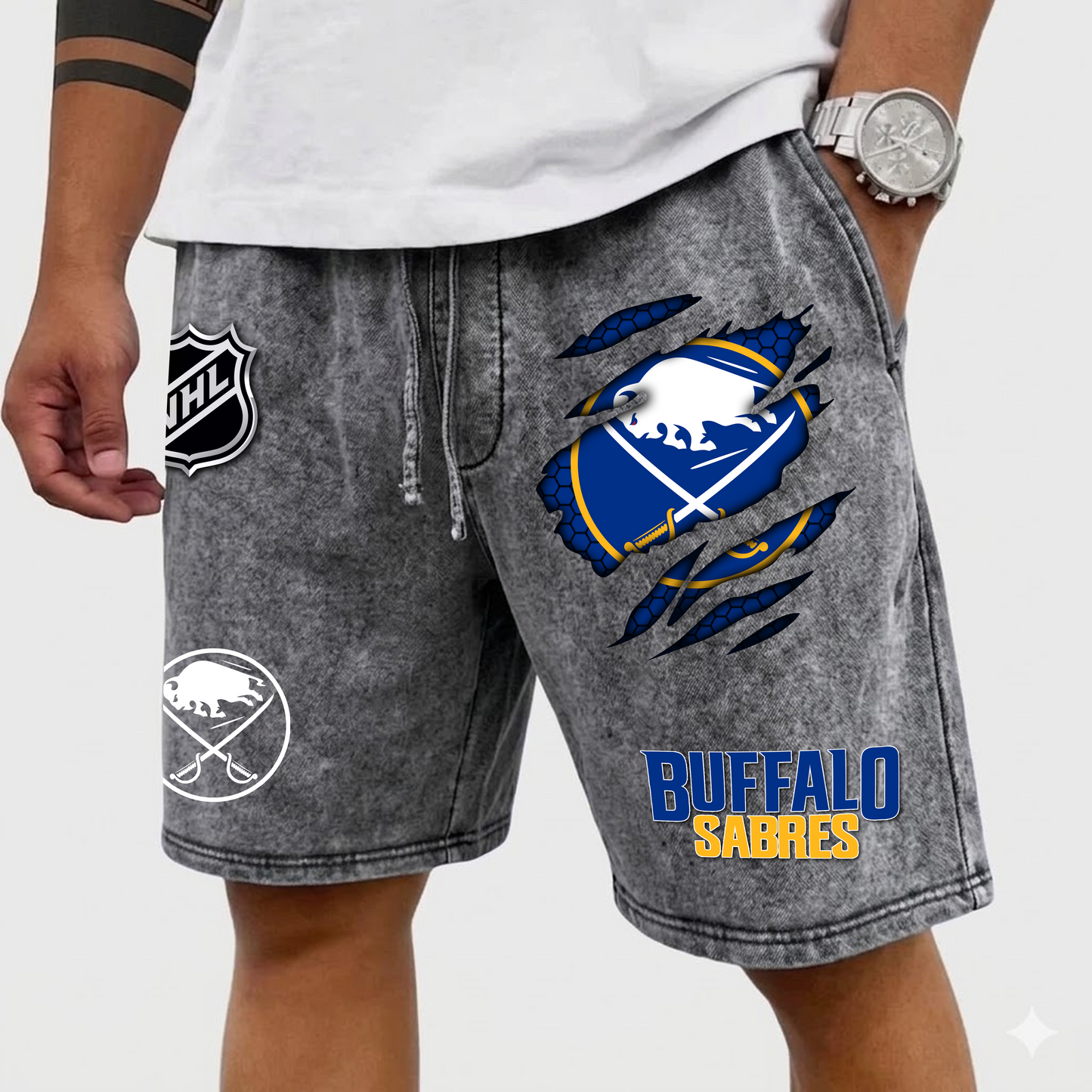 PREMIUM NHL X BS WASH SHORTS FOR SUMMER HOLIDAY NDT VHM  070426