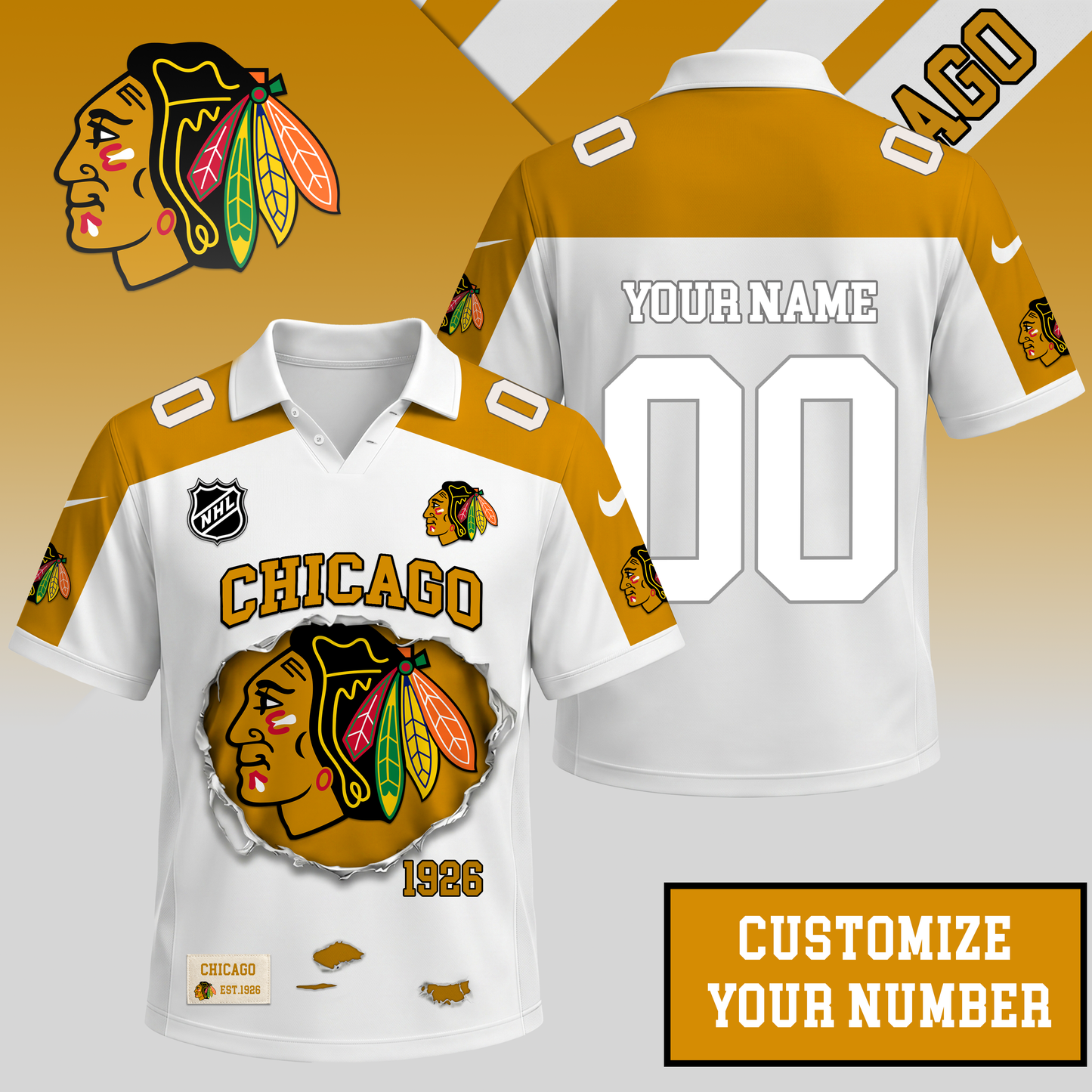 PREMIUM NHL X CB Streetwear Polo Shirt Custom Gifts For Fan NDT VHM 010626