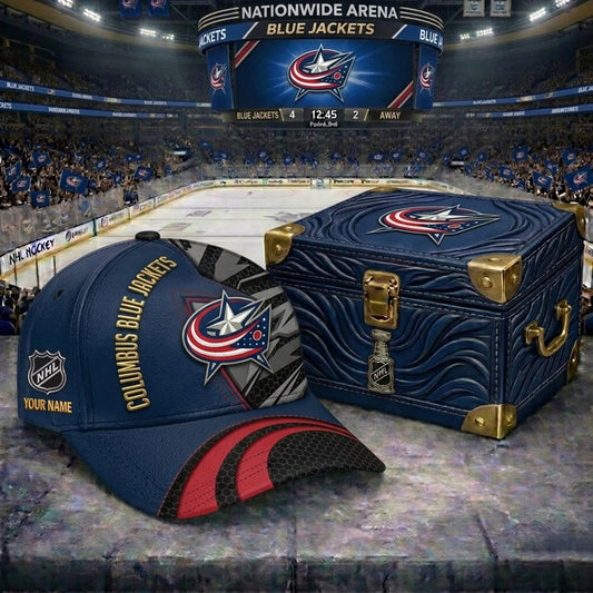 PREMIUM NHL X CBJ CRACK CUSTOM NAME V5 HAT NDT NHM 220426