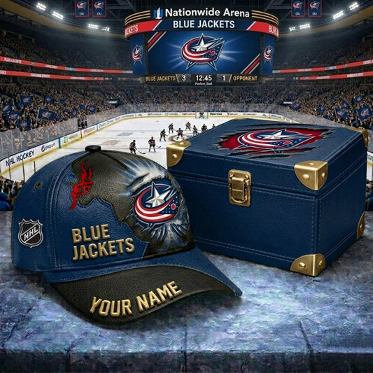PREMIUM NHL X CBJ JESUS CRACK CUSTOM NAME HAT V30 NDT NHM 140526