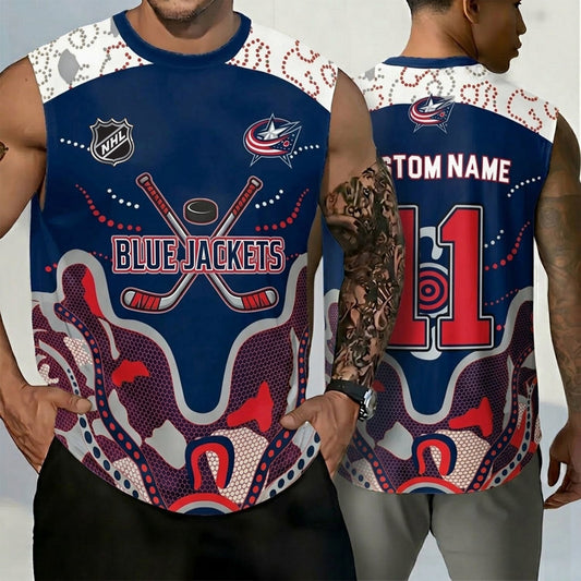 PREMIUM NHL X CBJ Personalized Tank Top Limited Editions NDT NHM 160526