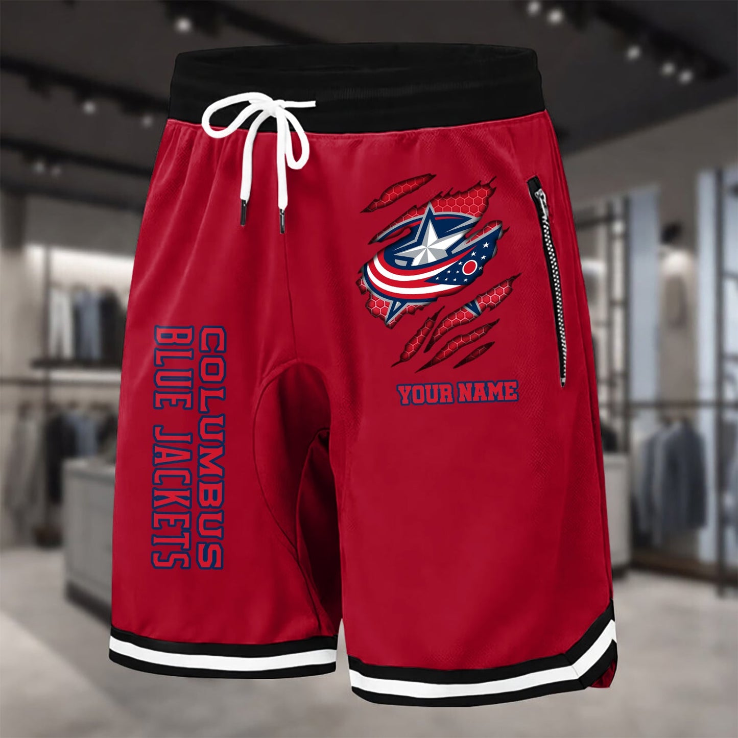 PREMIUM NHL X CBJ Summer Fitness Breathable Basketball Shorts NDT NHM 240426