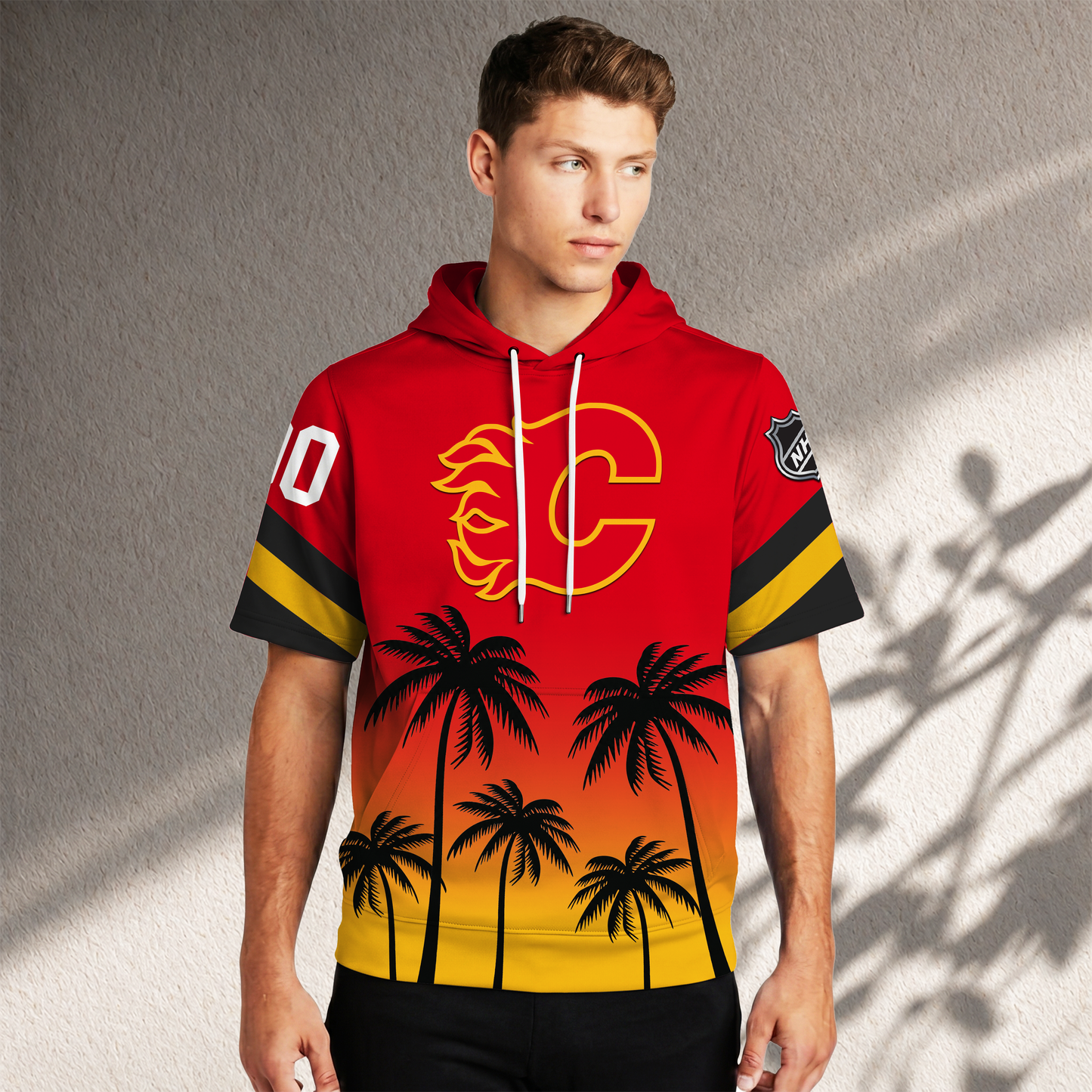 PREMIUM NHL X CF Short Sleeve Hoodie T-Shirt FOR SUMMER HOLIDAY NDT VHM 160526