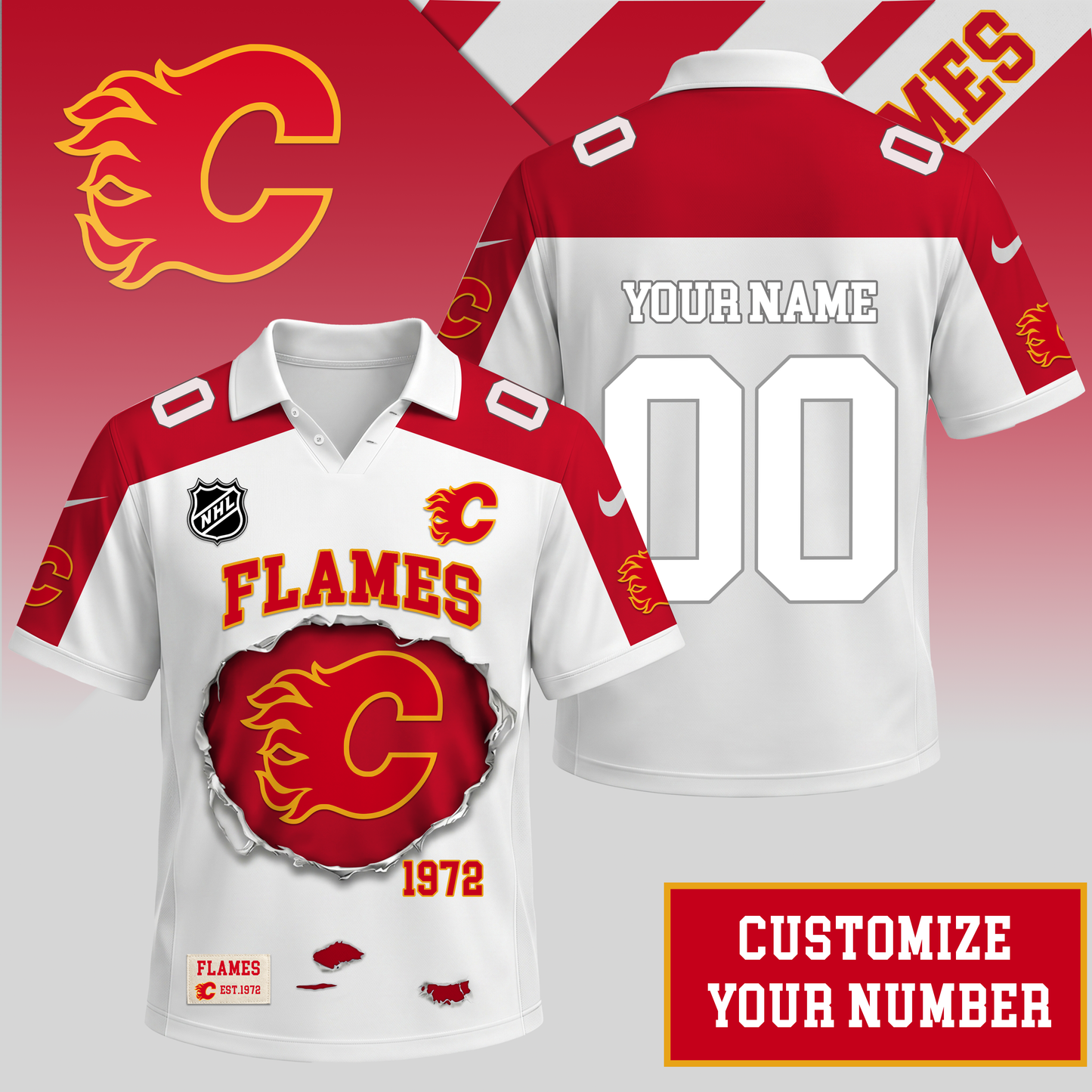 PREMIUM NHL X CF  Streetwear Polo Shirt Custom Gifts For Fan NDT VHM 010626