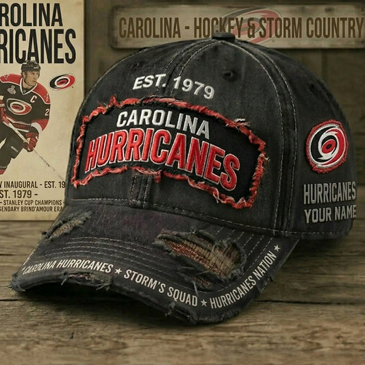 PREMIUM NHL X CH Denim Washed Custom Name HAT NDT NHM 050526