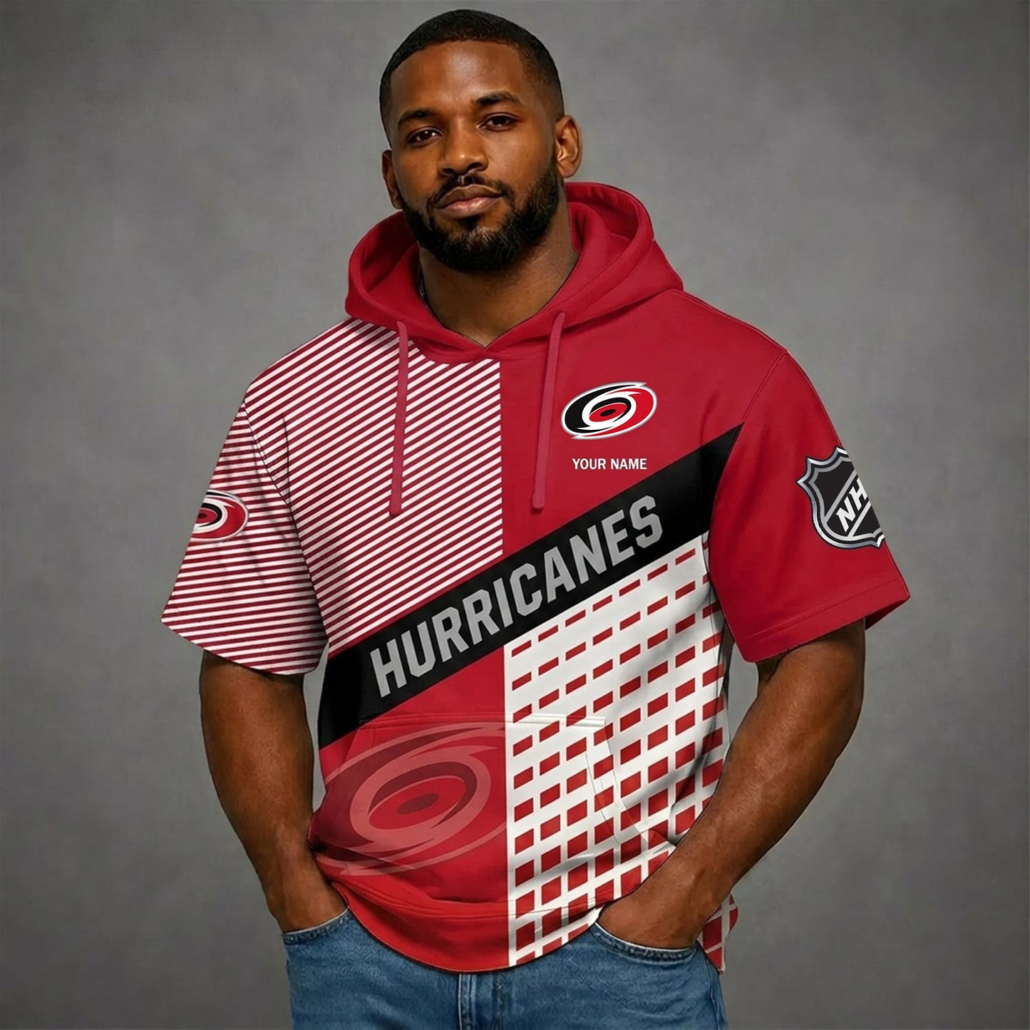 PREMIUM NHL X CH Short Sleeve Hoodie SHIRT FOR SUMMER HOLIDAY V3 NDT NHM 180526