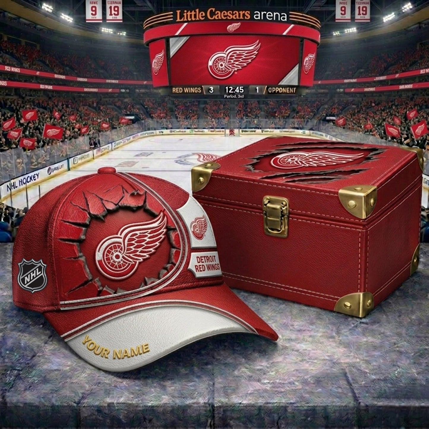PREMIUM NHL X DRW CRACK CUSTOM NAME HAT V303 NDT NHM 150526