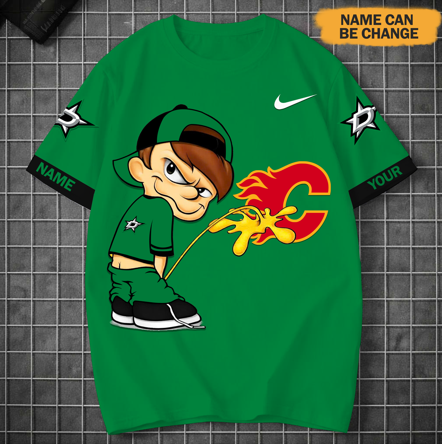 PREMIUM NHL X DS Funny Peeing Boy New Tshirt Custom Name NDT VHM 160426