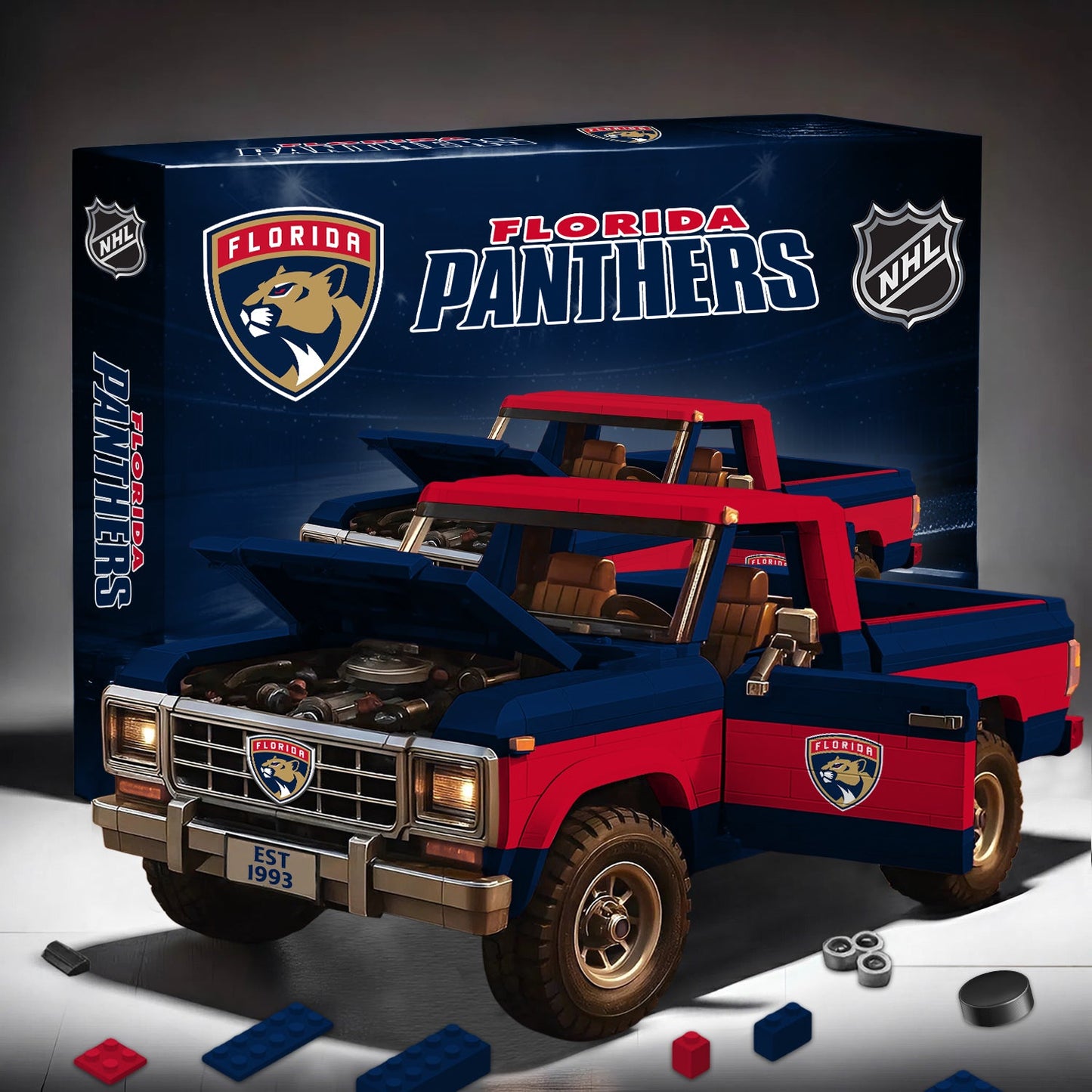 PREMIUM NHL X FP Elite Craft Ford F150 3D Build Your Own Toy NDT NHM 180426