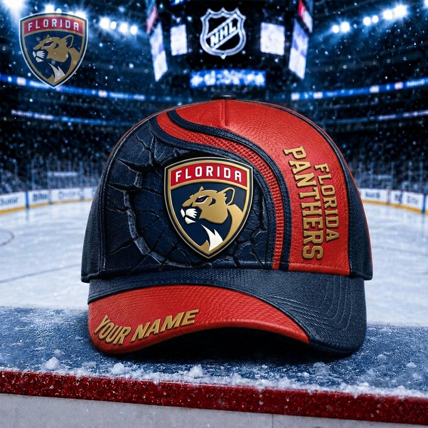 PREMIUM NHL X FP Embroidered Hockey Custom Name HAT NDT NHM 250526