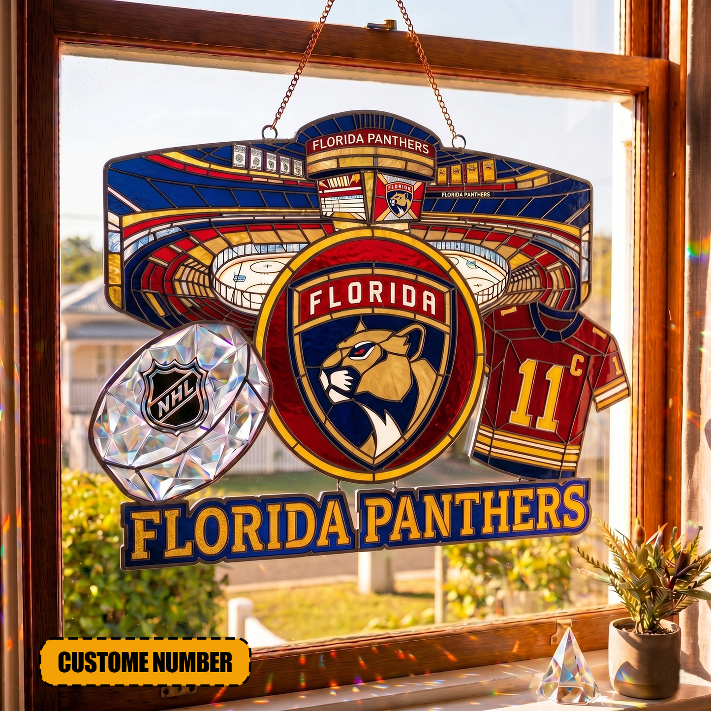 PREMIUM NHL  X FP Suncatcher Custom  Name  Limited Edition NDT VHM 240426