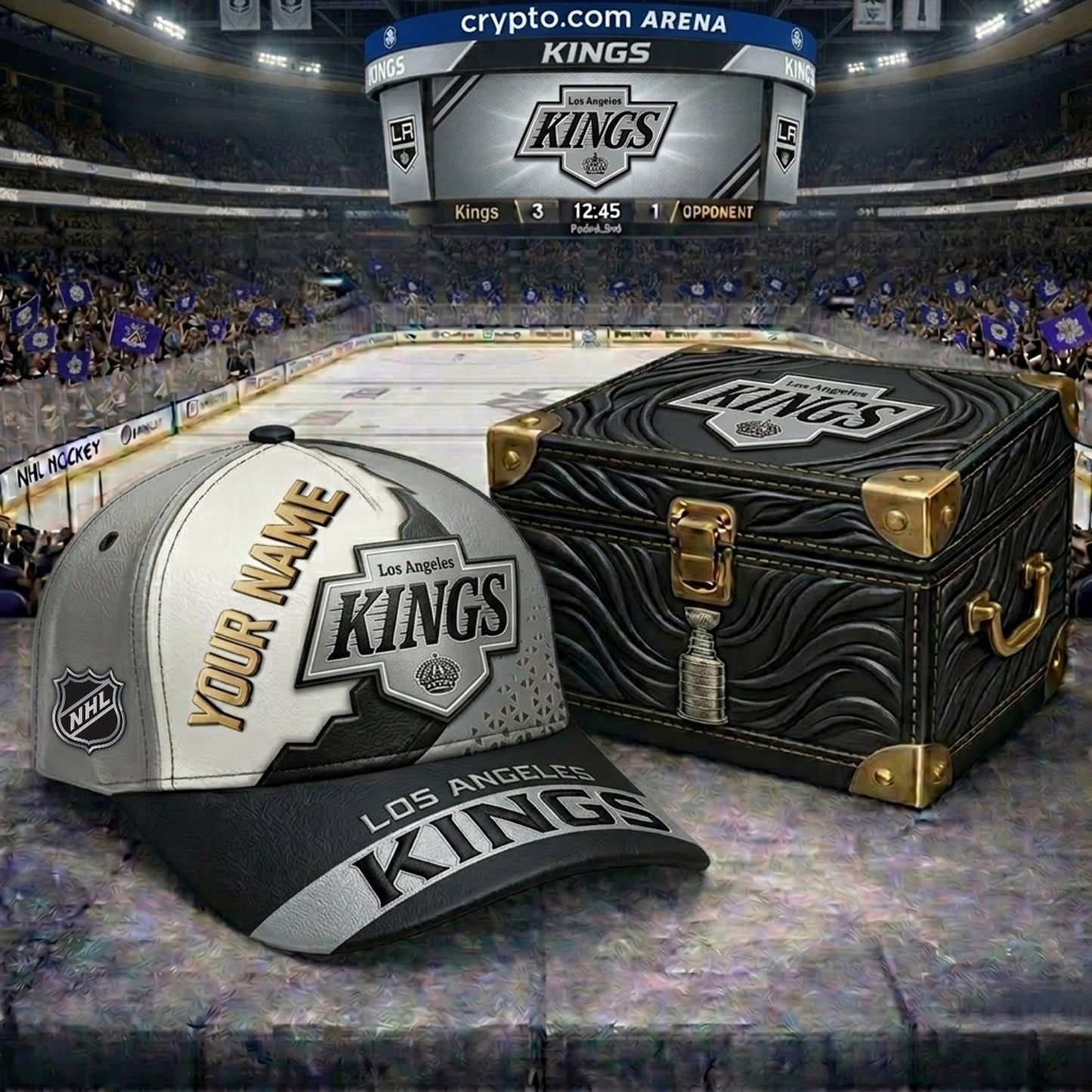 PREMIUM NHL X LAK CRACK CUSTOM NAME V4 HAT NDT NHM 200426