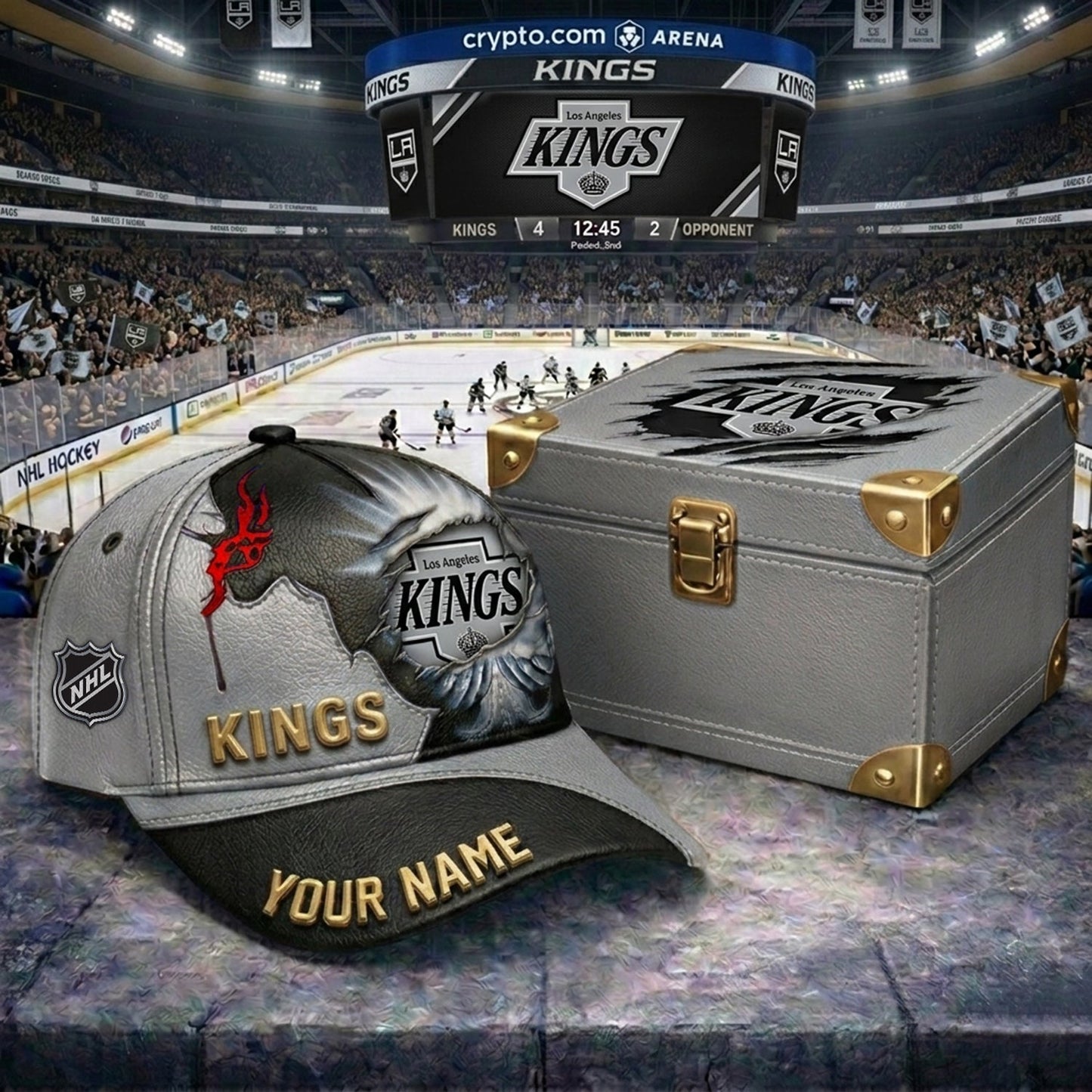PREMIUM NHL X LAK JESUS CRACK CUSTOM NAME HAT V30 NDT NHM 140526