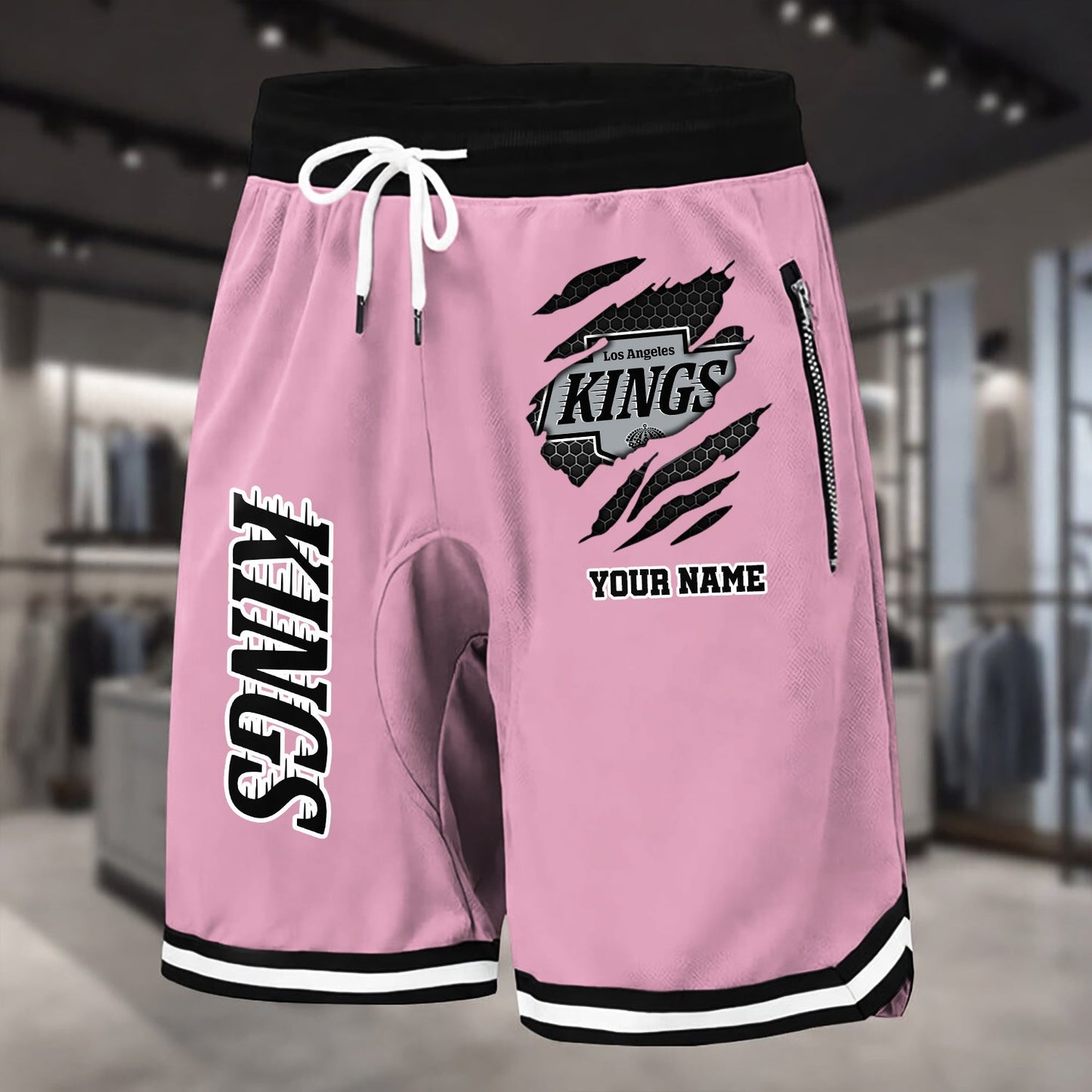 PREMIUM NHL X LAK Summer Fitness Breathable Basketball Shorts NDT NHM 240426