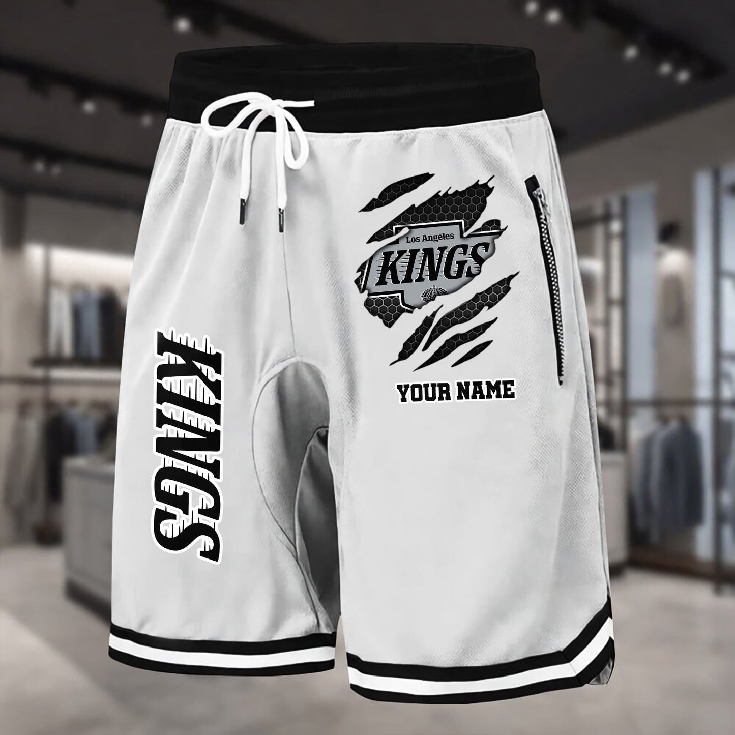 PREMIUM NHL X LAK Summer Fitness Breathable Basketball Shorts NDT NHM 240426