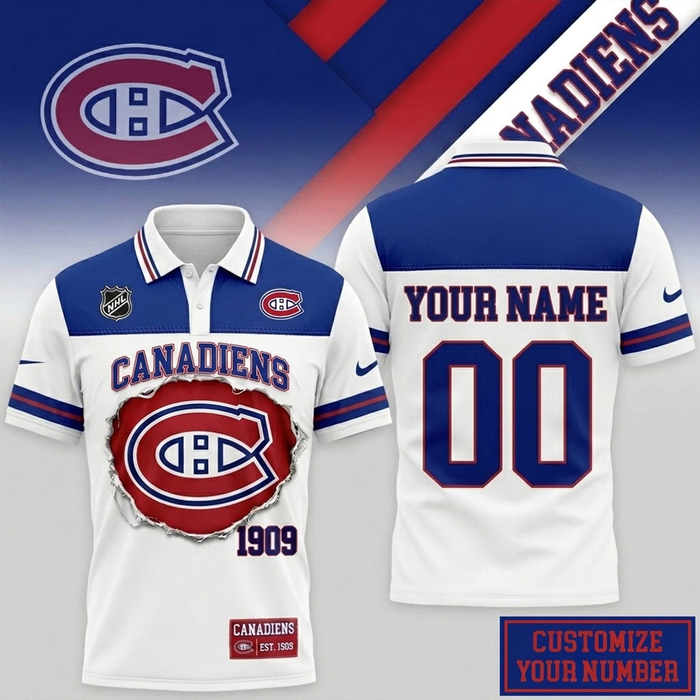 PREMIUM NHL X MC CLASSIC POLO SHIRT LIMITED EDITIONS NDT NHM 010626