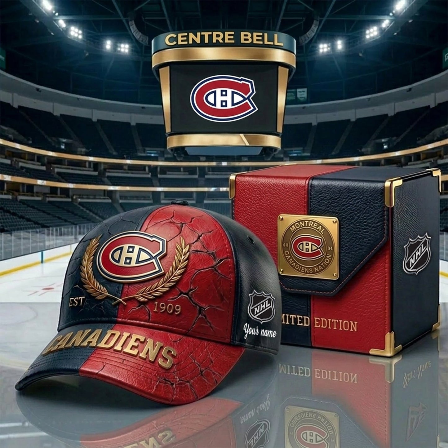 PREMIUM NHL X MC CRACK CUSTOM NAME V6 HAT NDT NHM 230426
