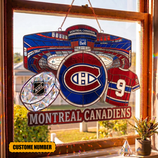 PREMIUM NHL  X MC Suncatcher Custom  Number  Limited Edition NDT VHM 240426