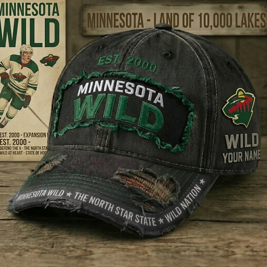 PREMIUM NHL X MW Denim Washed Custom Name HAT NDT NHM 050526