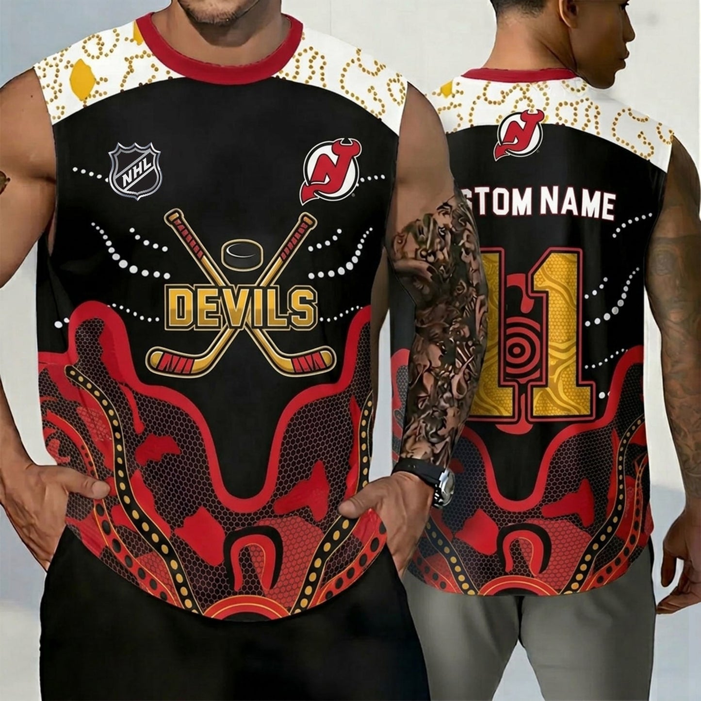 PREMIUM NHL X NJD Personalized Tank Top Limited Editions NDT NHM 160526