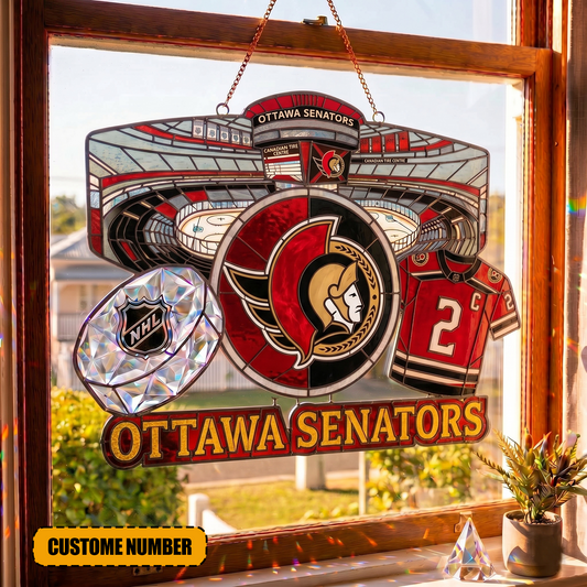 PREMIUM NHL  X OS Suncatcher Custom  Name  Limited Edition NDT VHM 240426