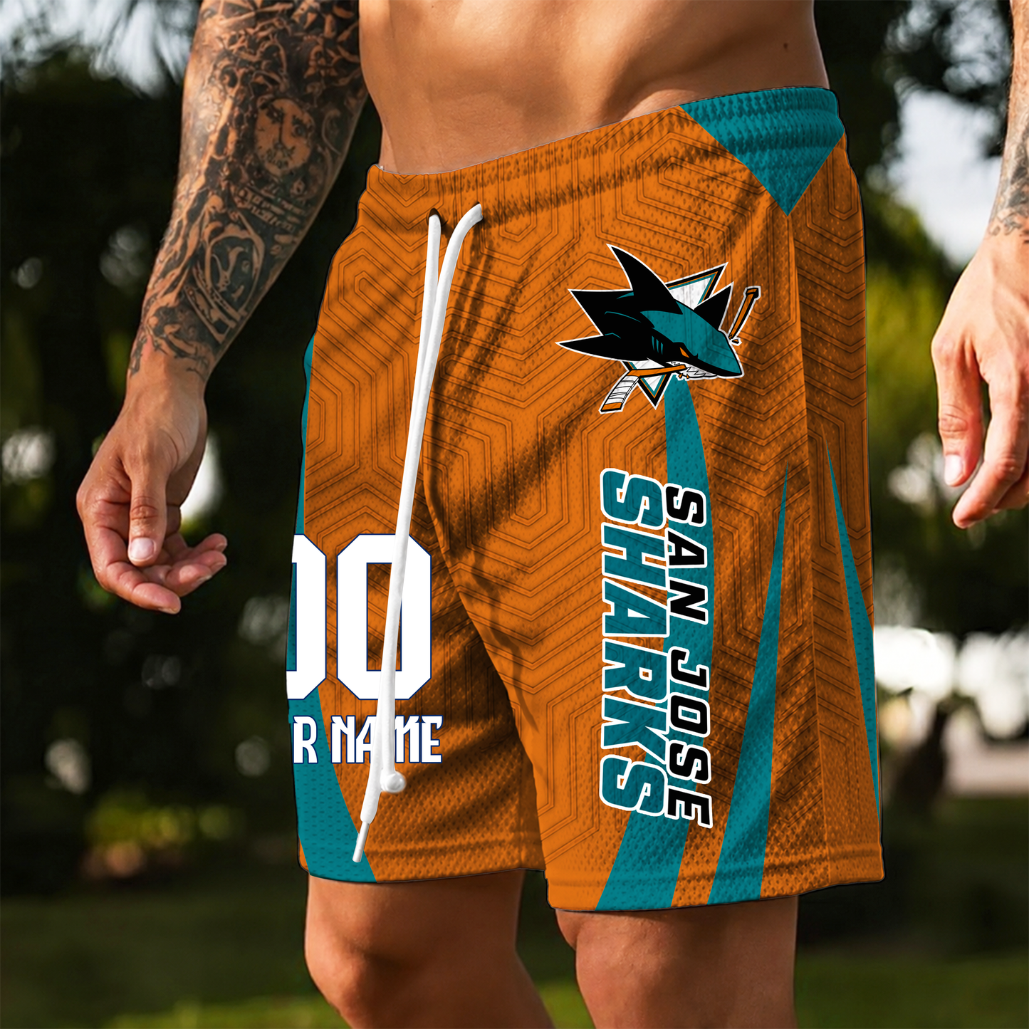 PREMIUM NHL X SJS Personalized Short Pants  For Summer Holiday NDT VHM 150526