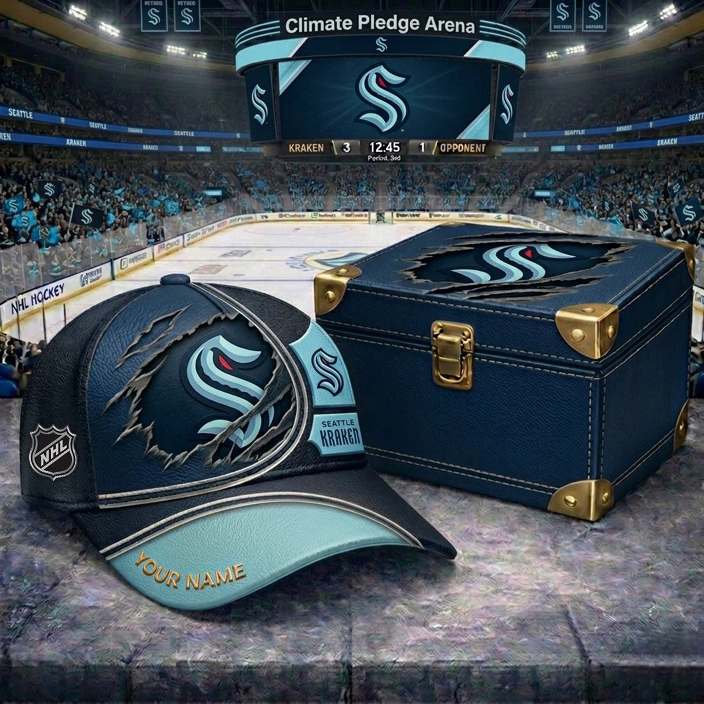 PREMIUM NHL X SK CRACK CUSTOM NAME HAT V300 NDT NHM 150526