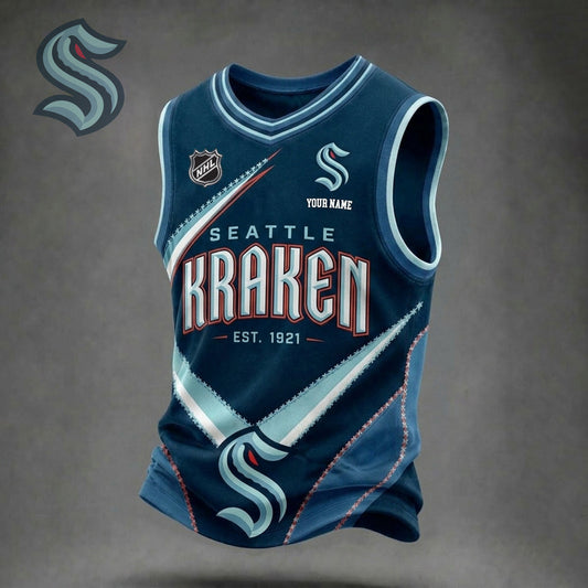 PREMIUM NHL X SK Game Day V-Neck Tank Top Custome Shirt NDT NHM 060626