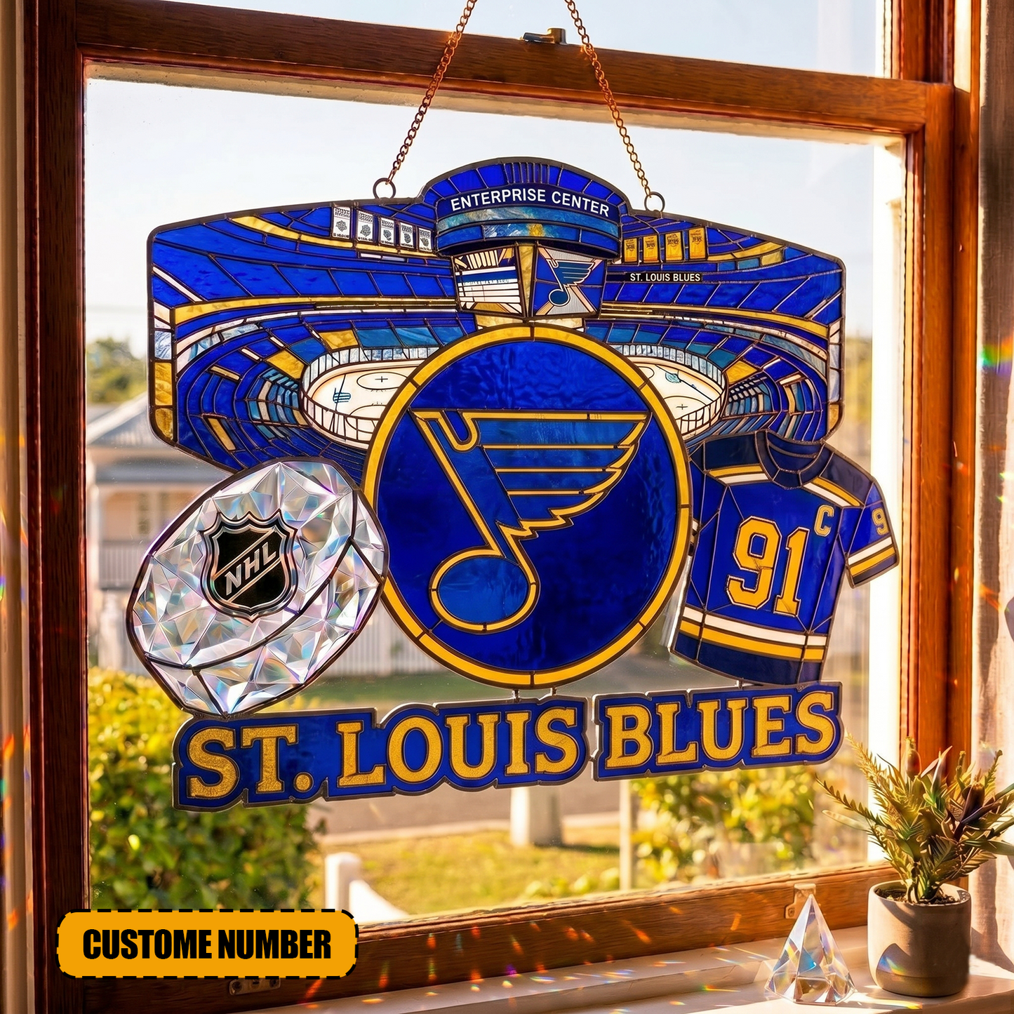 PREMIUM NHL  X SLB Suncatcher Custom  Name  Limited Edition NDT VHM 240426
