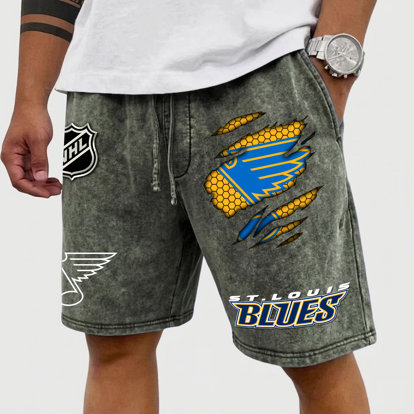 PREMIUM NHL X SLB WASH SHORTS FOR SUMMER HOLIDAY NDT VHM  070426
