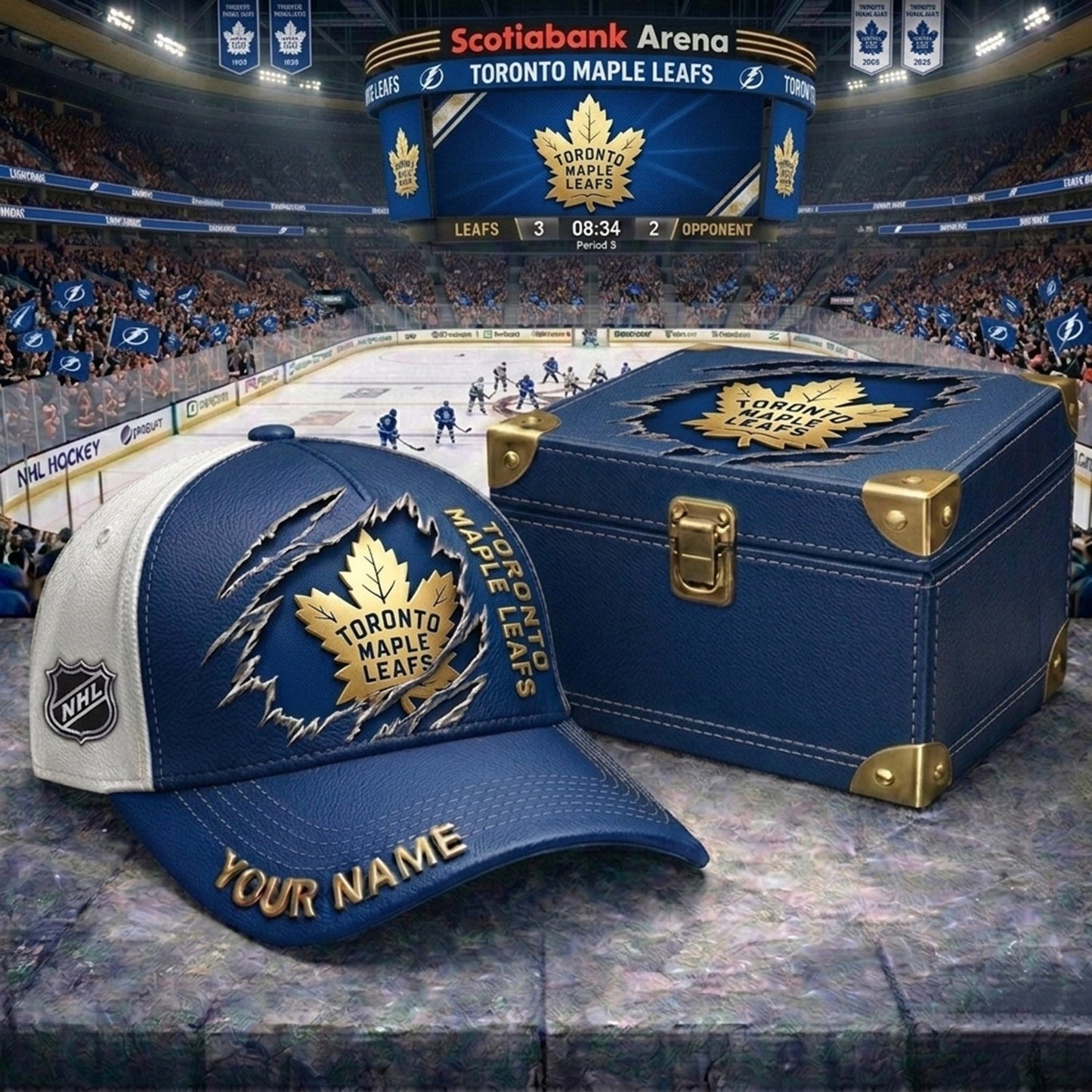 PREMIUM NHL X TML CRACK CUSTOM NAME HAT NDT NHM 160426