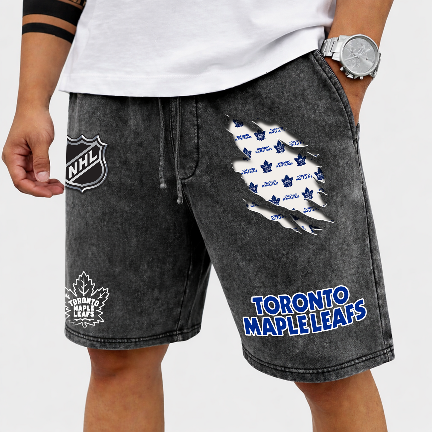PREMIUM NHL X TML WASH SHORT FOR SUMMERS HOLIDAY V2 NDT VHM 080426