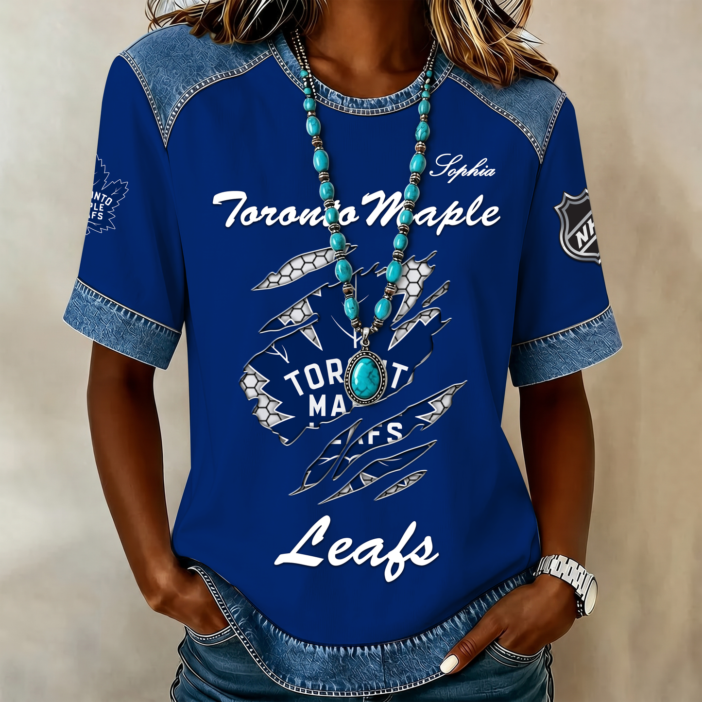 PREMIUM NHL X TML Women Retro T Shirt Custom Name Limited Edition NDT VHM 190526