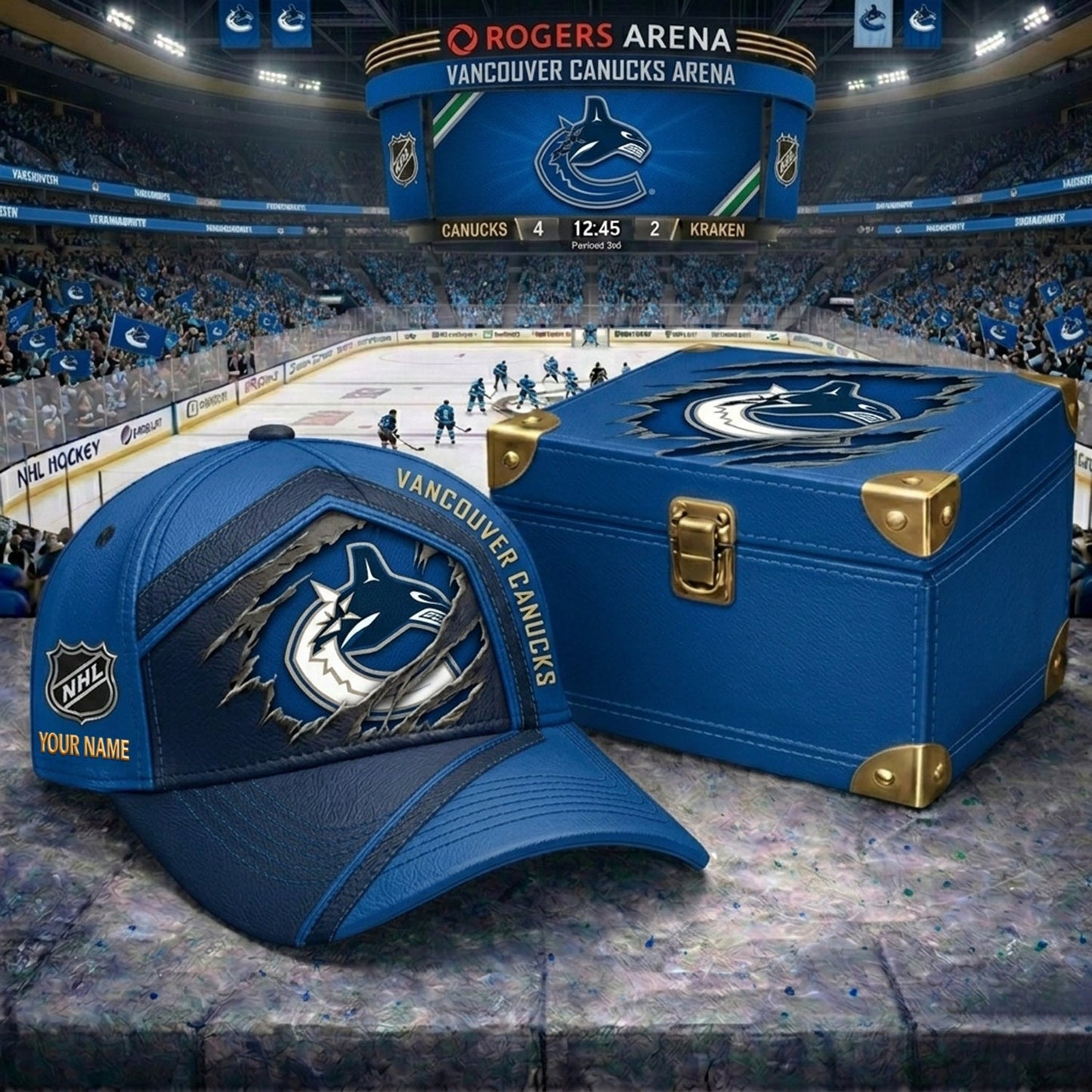 PREMIUM NHL X VC CRACK CUSTOM NAME V3 HAT NDT NHM 170426