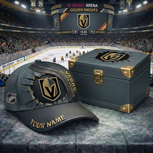 PREMIUM NHL X VGK CRACK CUSTOM NAME HAT NDT NHM 140426