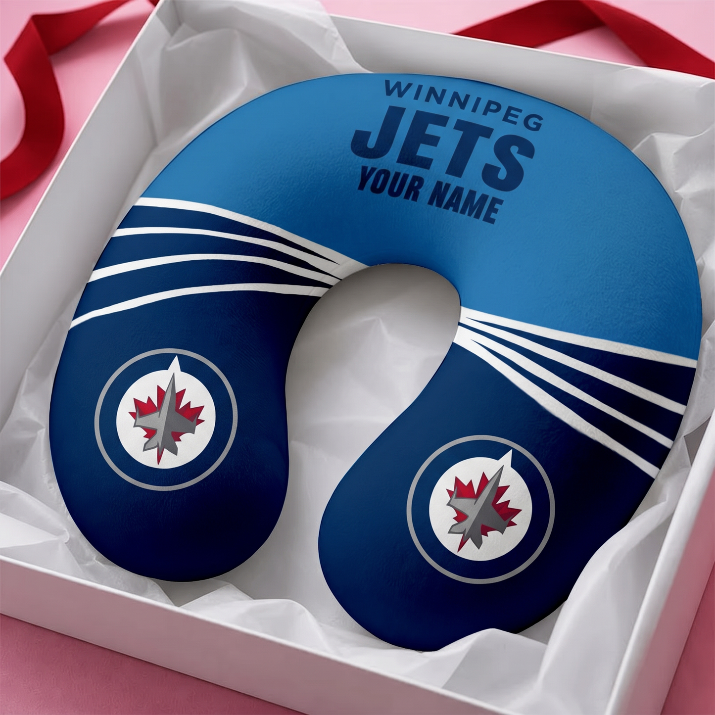 PREMIUM NHL X WJ Neck Pillow Custome Name For Fan NDT VHM 150526