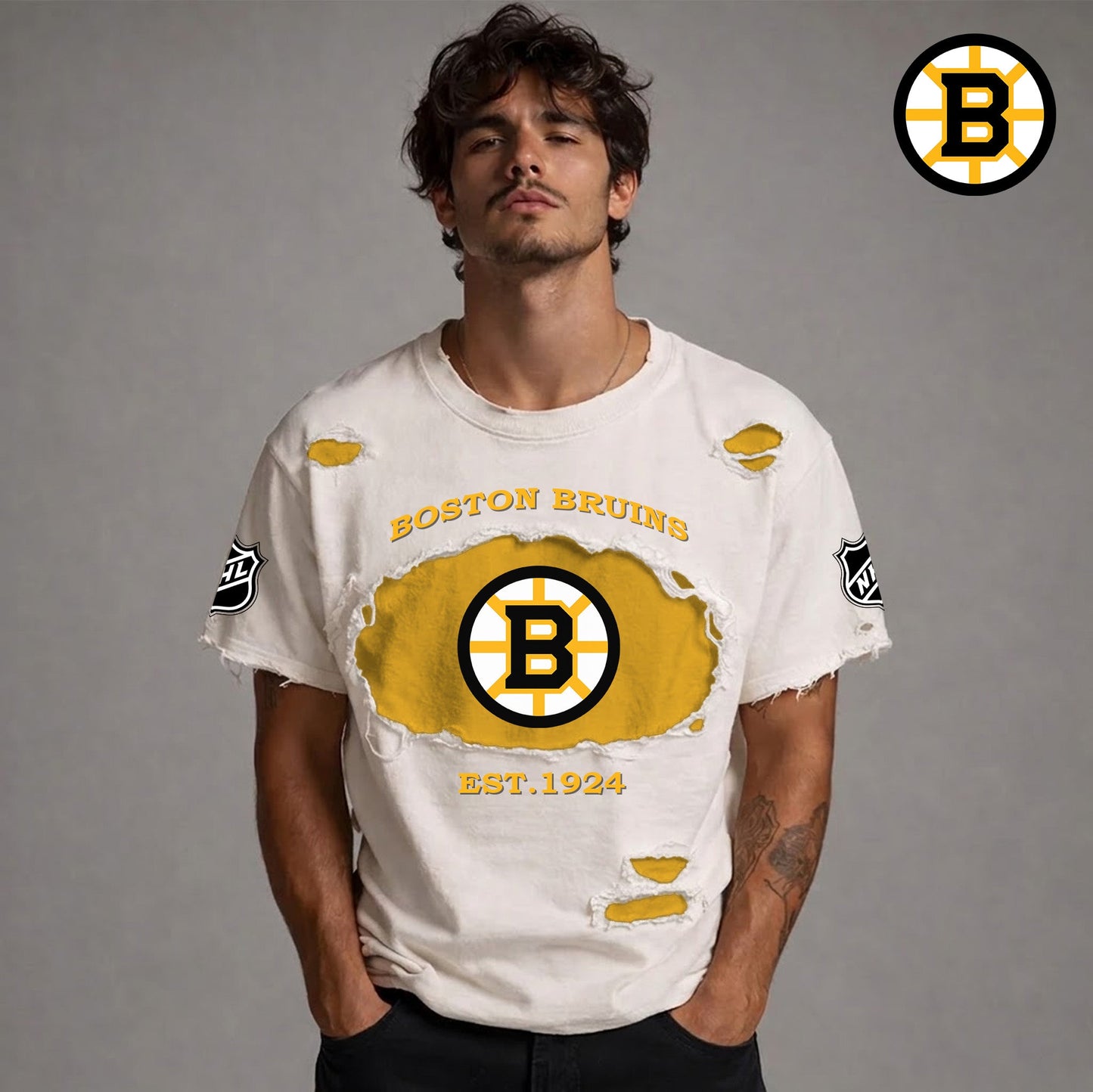 PREMIUM NHL  x BB RETRO WASH SHIRT NDT NTN 080426