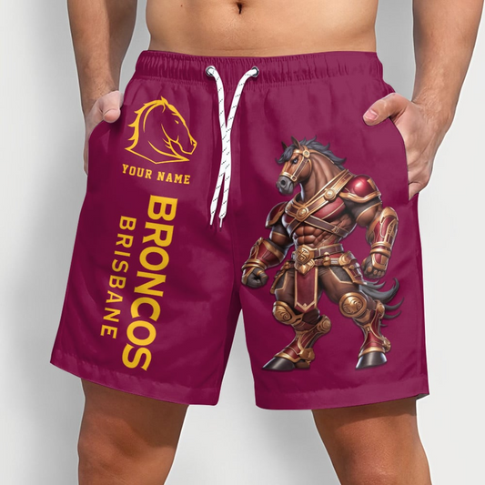 PREMIUM NRL  X BB Sport Style Mascot Men Short Pants Custom NAME NDT NQK